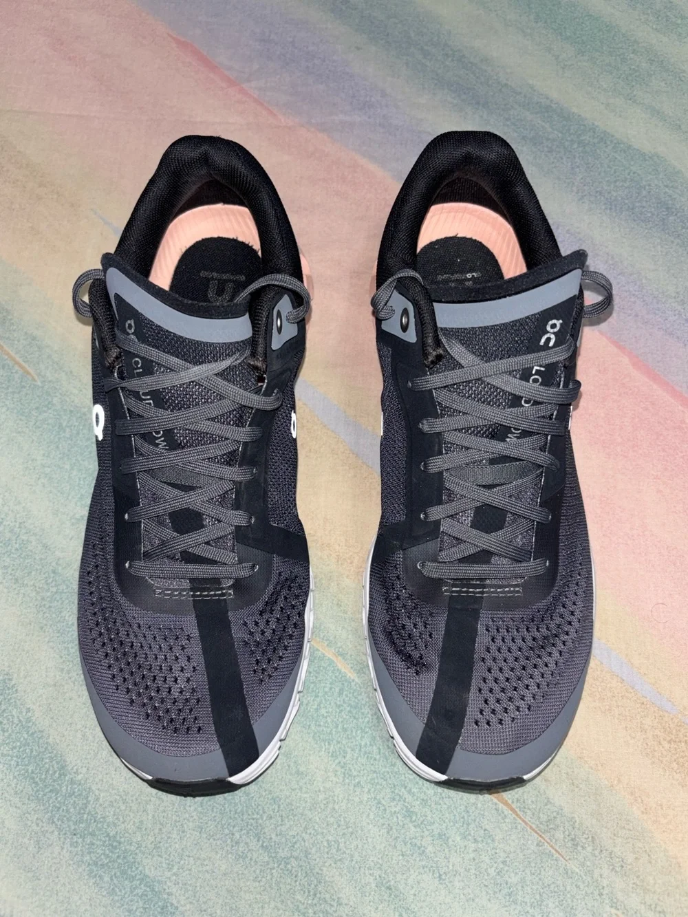 On Running Cloudflow Mesh Rock/Rose Running Training Walking Shoes US W 7.5